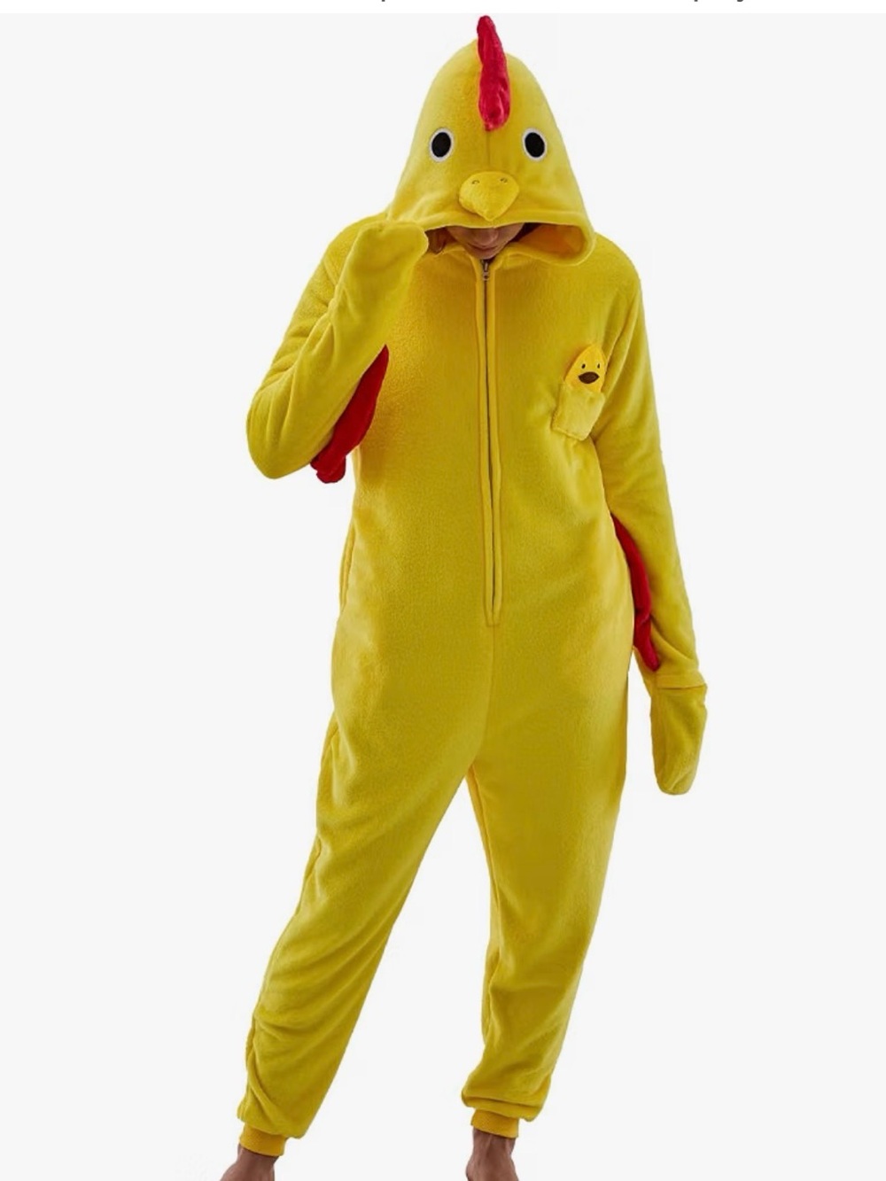Unisex Adult Chicken Onesie Pajamas Halloween Costume